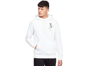 White Strike-Rose Kovic Unisex Embroidered Hoodie *Exclusive first drop*
